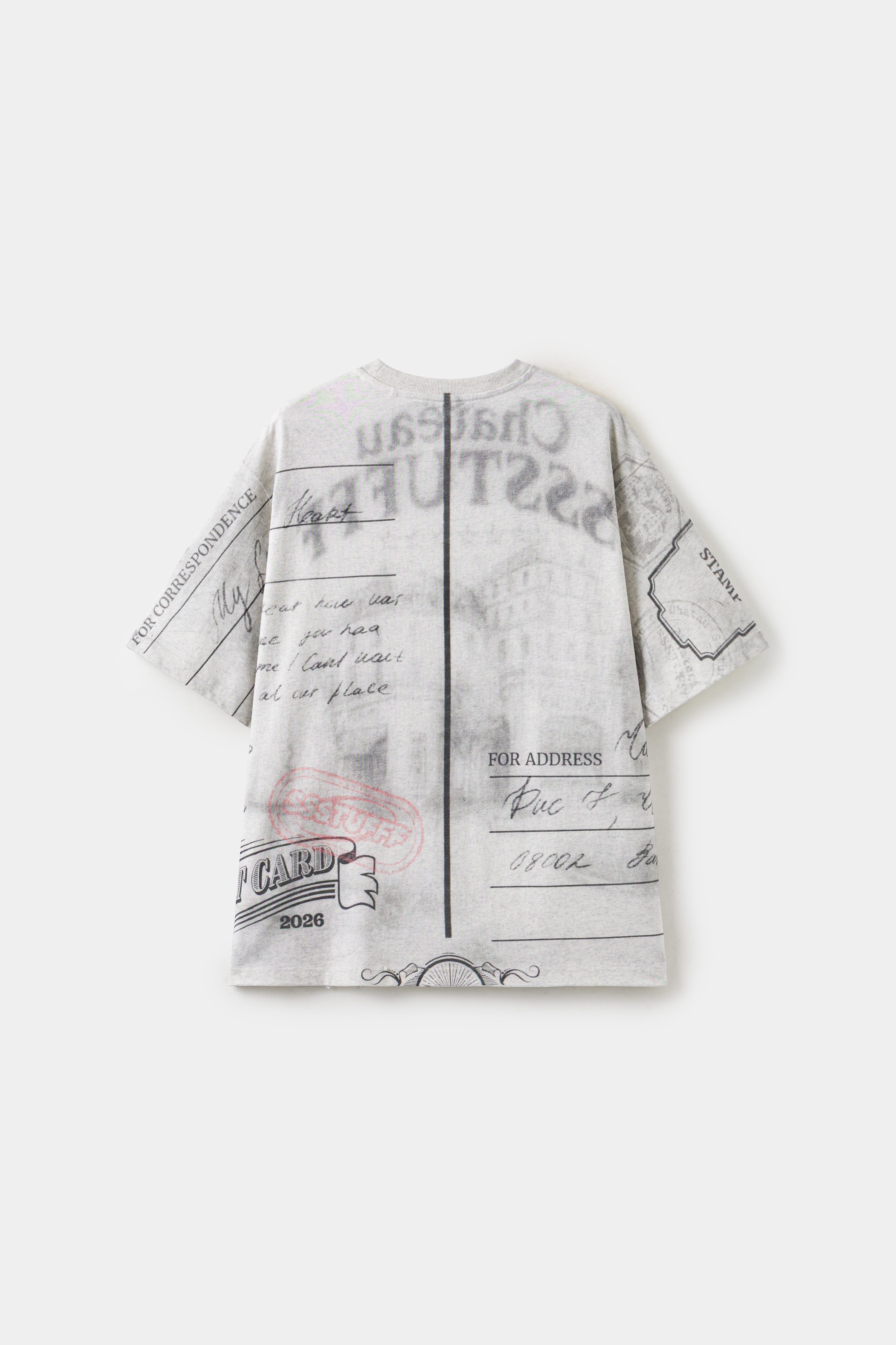 【Focus Store】現貨秒發 SSSTUFFF Full Print Postcard Tee "Grey" 灰色 印花短袖