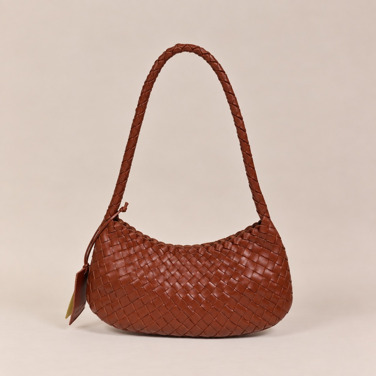 1CA0906-088 [CALONGE] Dama 12mm Cow Valentina Top Handle Bag Nutmeg #CA-1769 (EU)