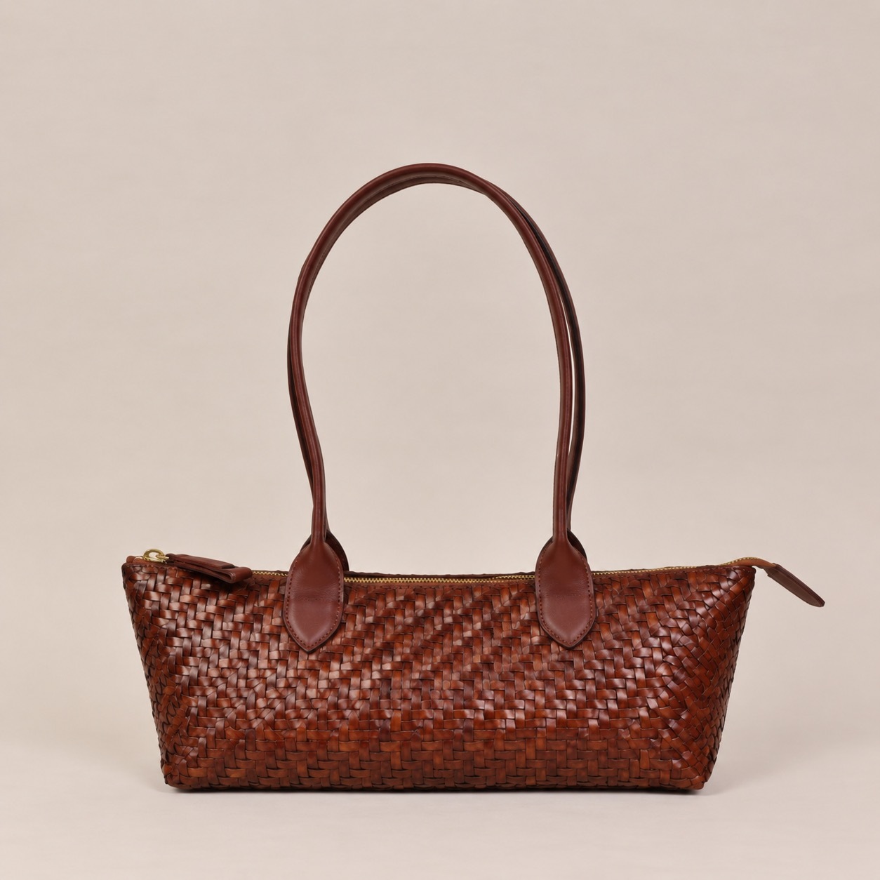 1CA0906-041 [CALONGE] Buff Toledo Top Handle Bag Nutmeg #CA-1760 (EU)