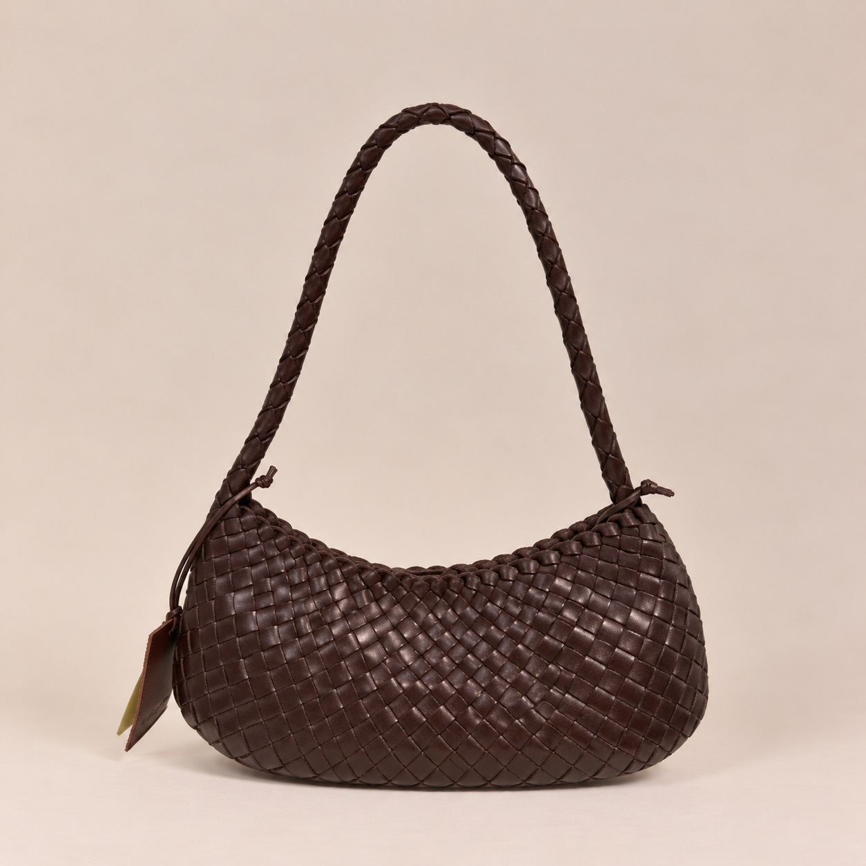 1CA0906-089 [CALONGE] Dama 12mm Cow Valentina Top Handle Bag Umber #CA-1770 (EU)