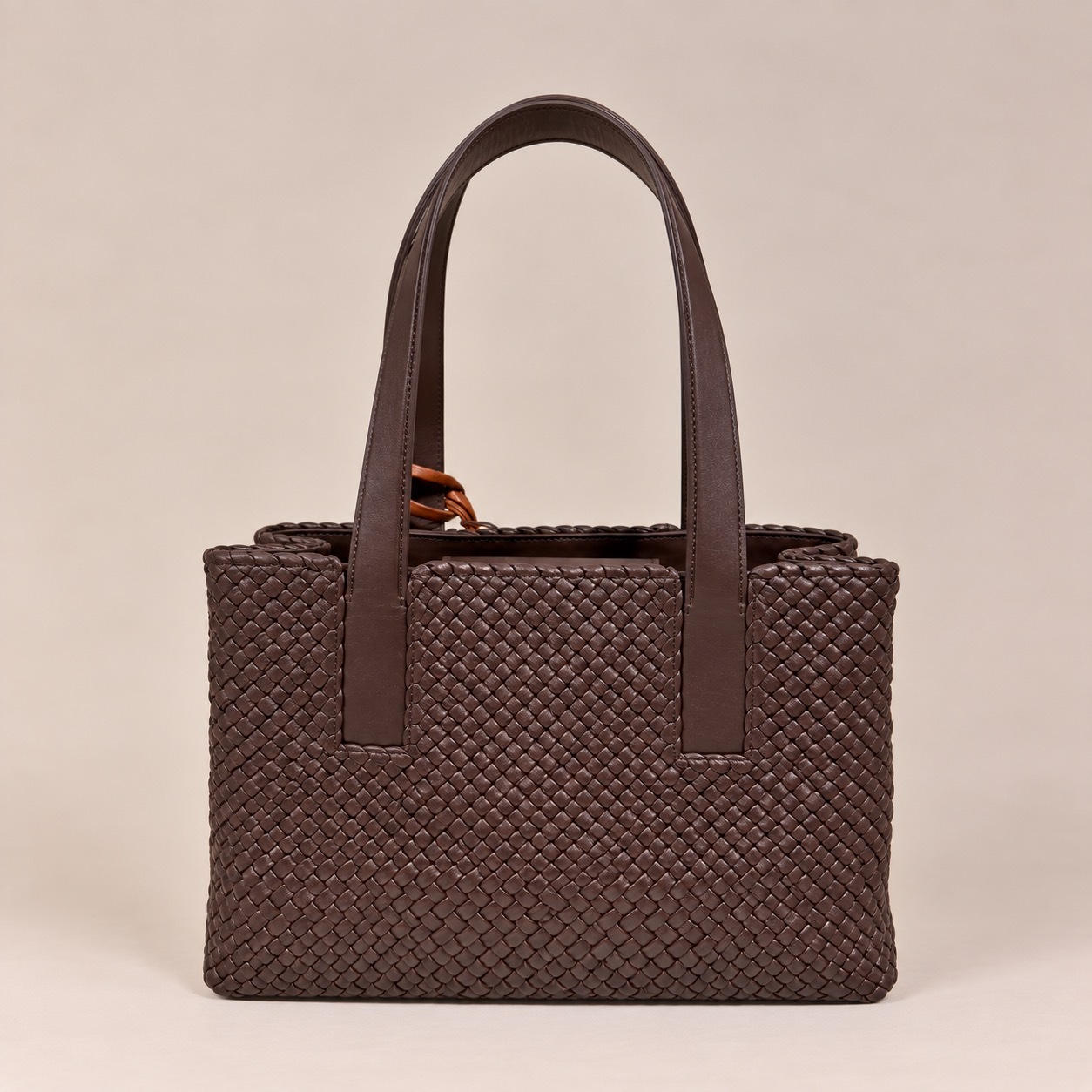 1CA0906-090 [CALONGE] Dama/DJ 7mm Tube Sheep Top Handle Bag Umber #CA-1276 (EU)