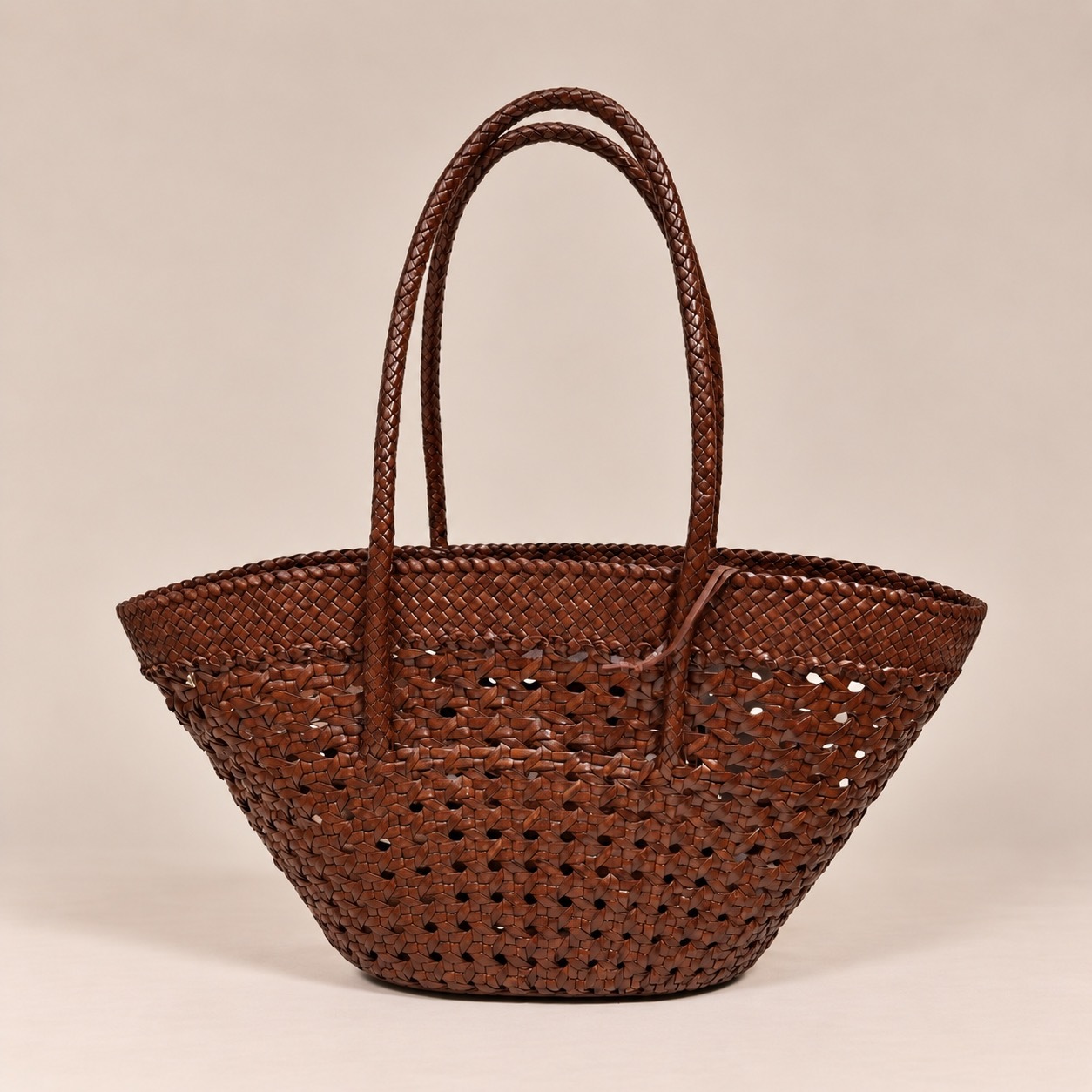 1CA0906-095 [CALONGE] Moulinet 3.5mm Buff Toledo Top Handle Bag Nutmeg #CA-1776 (EU)