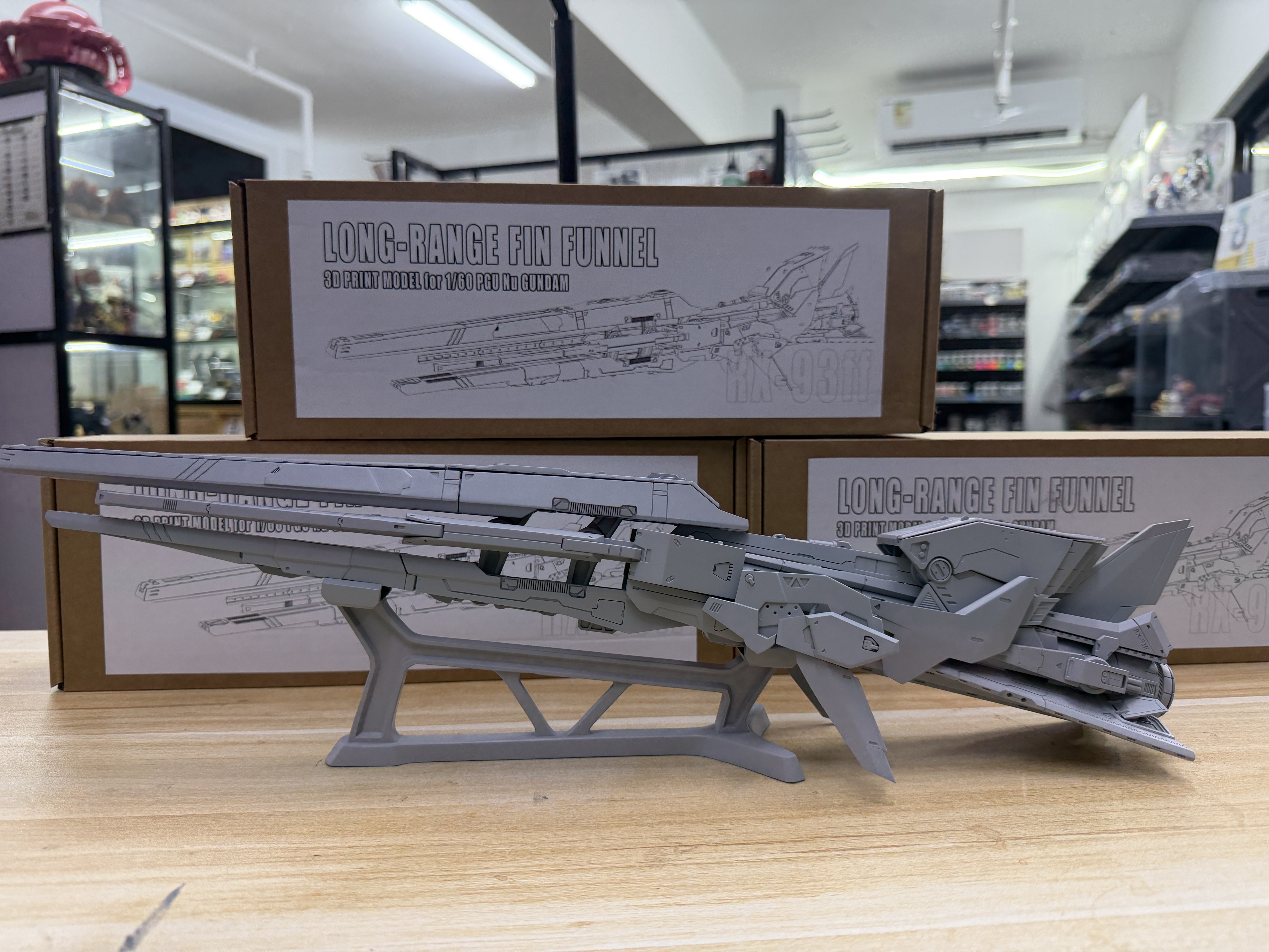 LONG-BANGE FIN FUNNEL 3D PRINT MODEL for 1/60 PGU NU GUNDAM