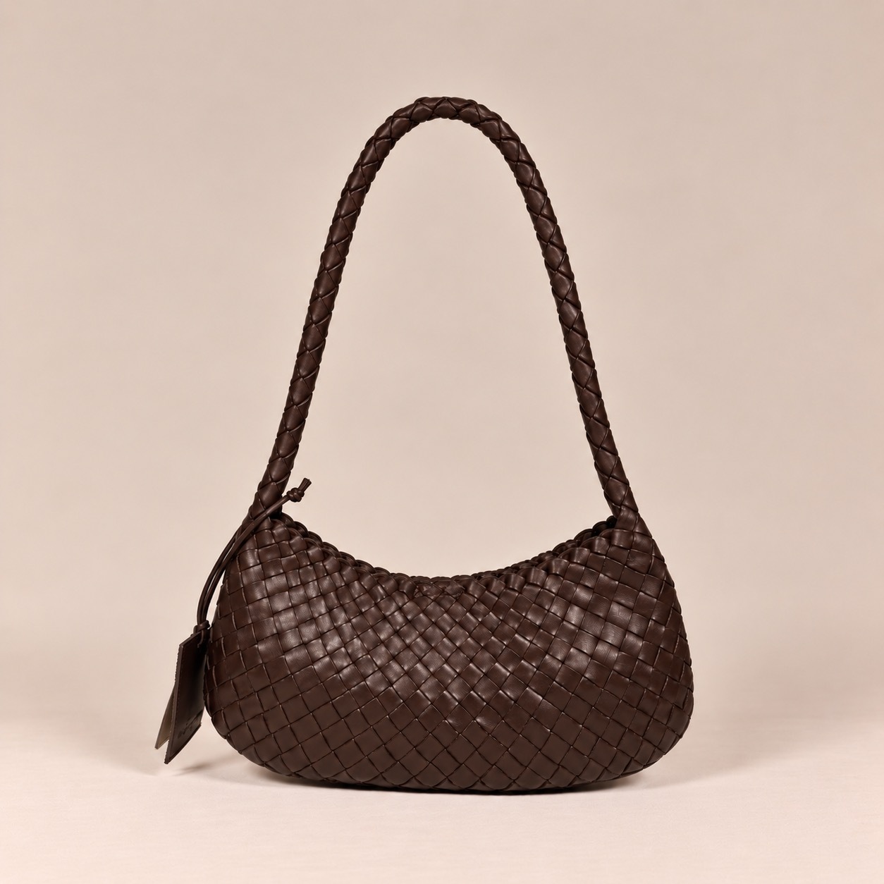 1CA0906-100 [CALONGE] Dama 12mm Cow Valentina Top Handle Bag Umber #CA-1769 (EU)