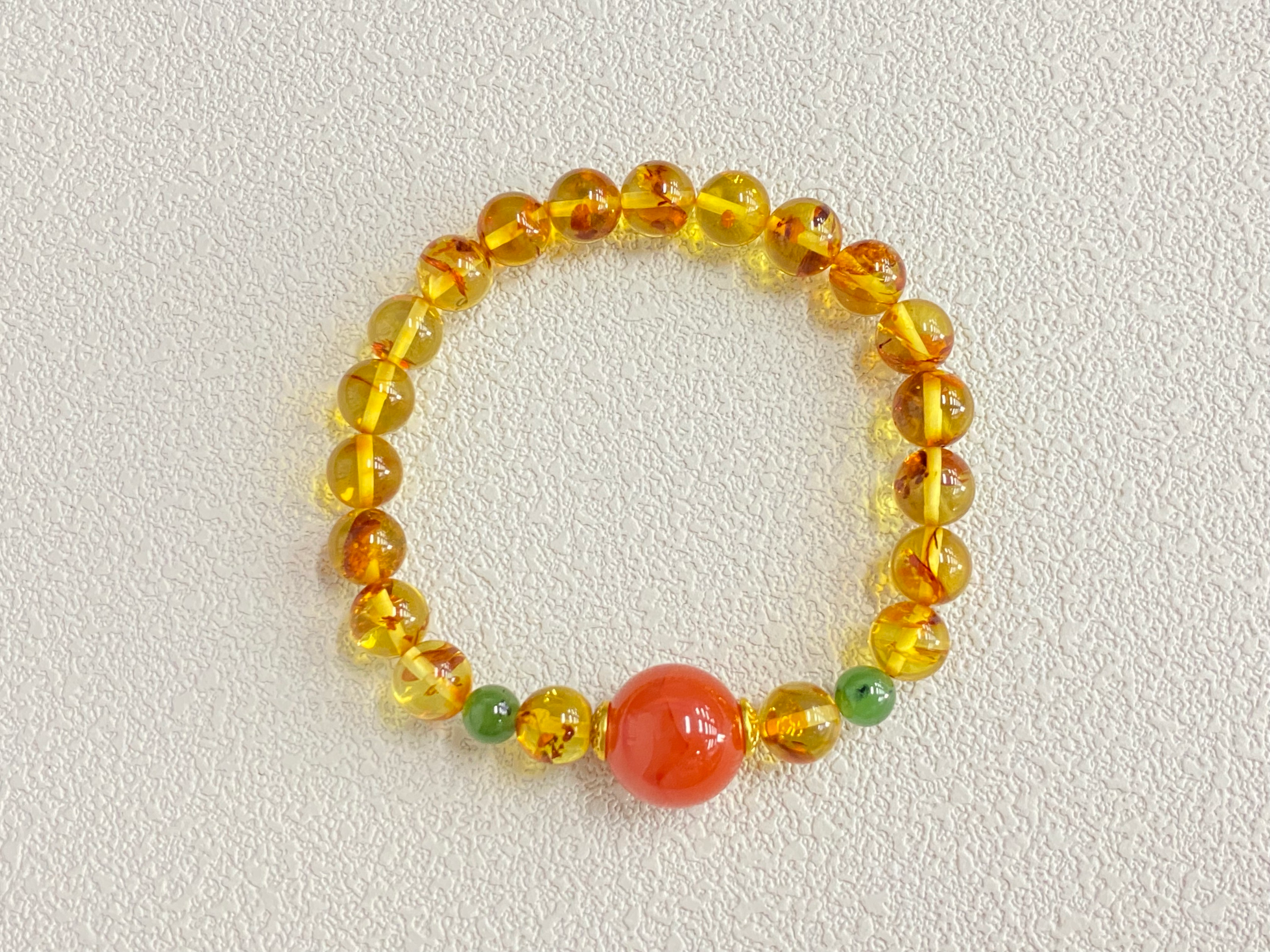0911XY14-XYDAY-AMBER-花珀手串 (B14)