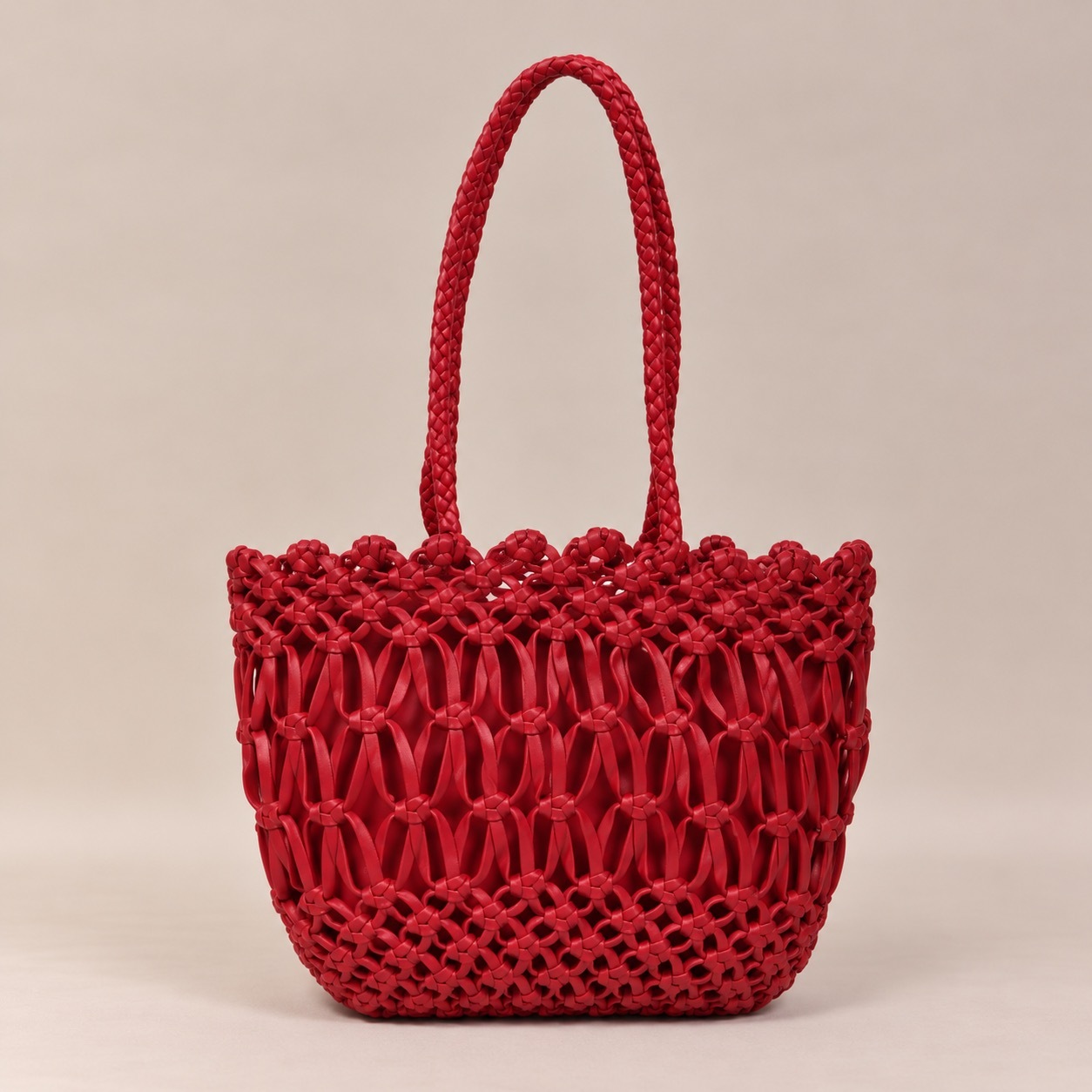 1CA0906-083 [CALONGE] Sheep Top Handle Bag Red #CA-1779 (EU)