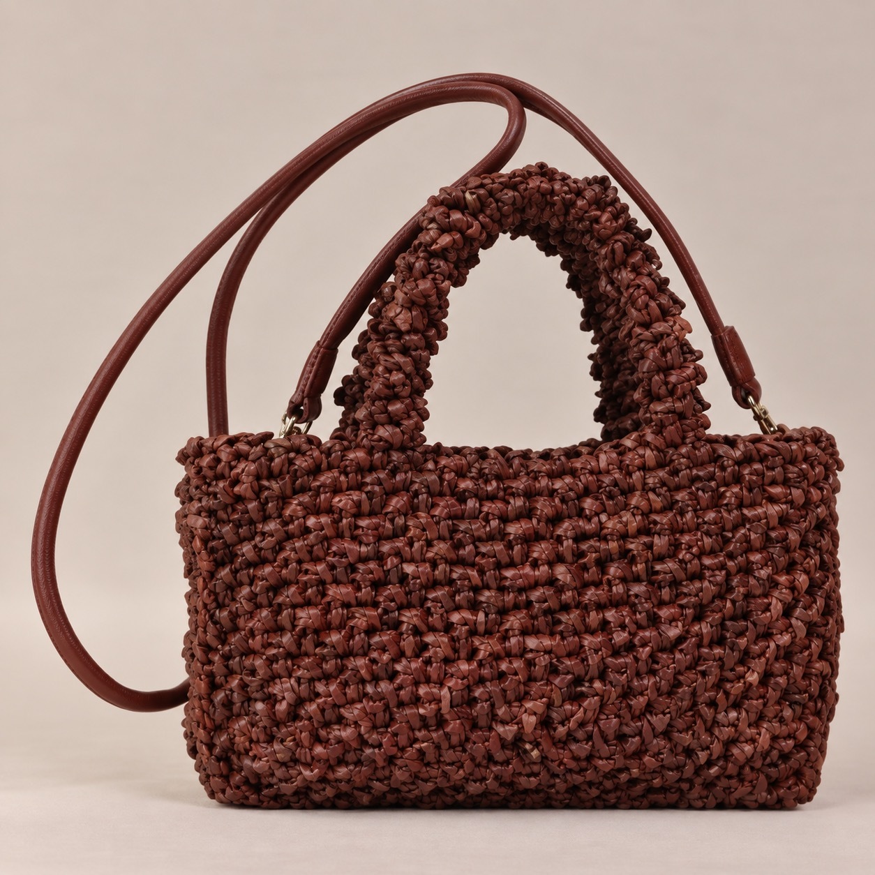 1CA0906-071 [CALONGE] Sheep Top Handle Bag Nutmeg #CA-1699 (EU)