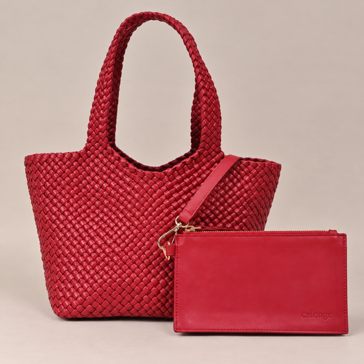 1CA0906-062 [CALONGE] Sheep Top Handle Bag Red #CA-1678 (EU)