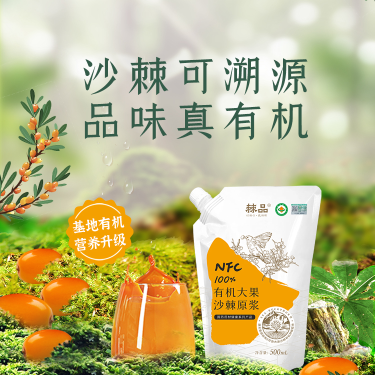 0915XY03-XYDAY-KY-有機沙棘原漿 500ml/袋*4袋 (E3)