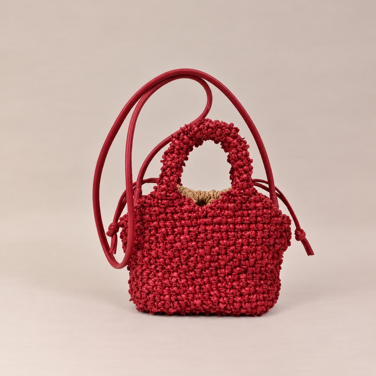 1CA0906-070 [CALONGE] Sheep Top Handle Bag Red #CA-1696 (EU)