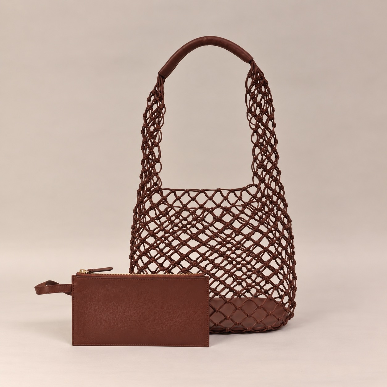 1CA0906-075 [CALONGE] Sheep Top Handle Bag Nutmeg #CA-1774 (EU)