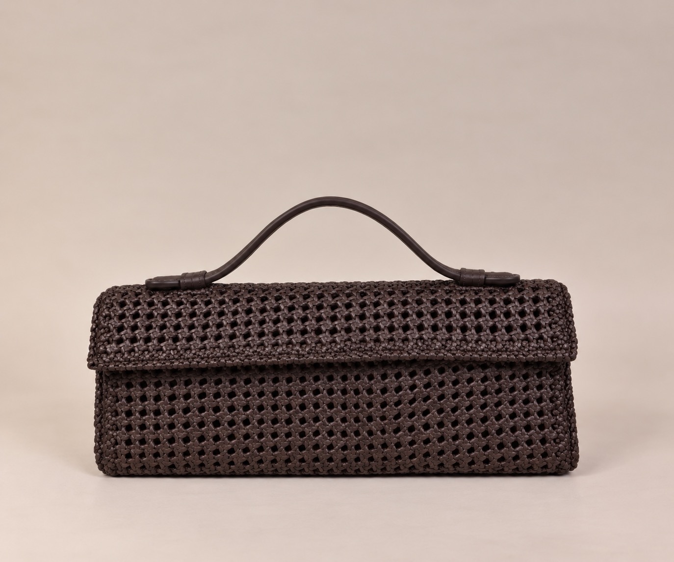 1CA0906-048 [CALONGE] Sheep Top Handle Bag Umber #CA-1768 (EU)
