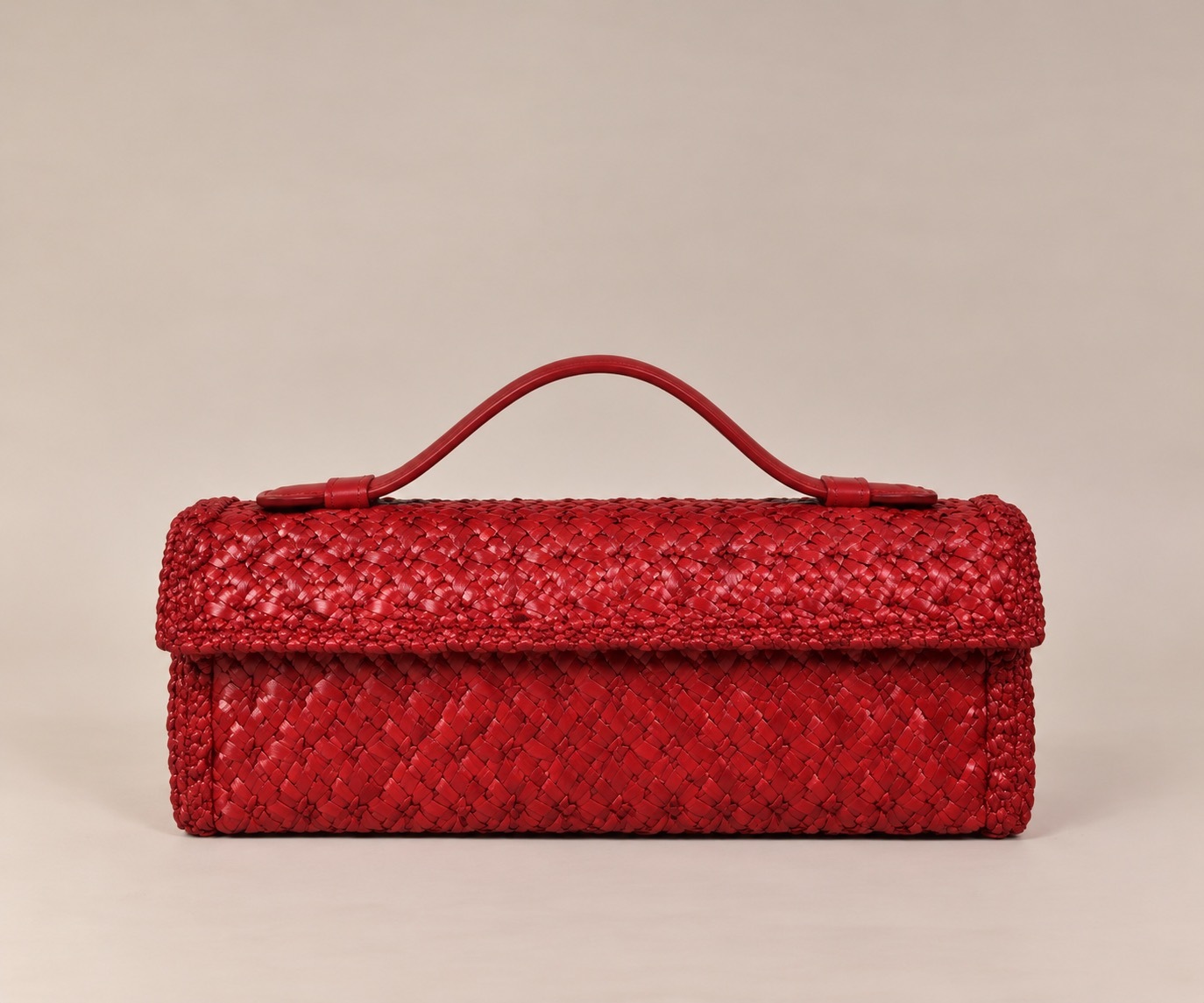 1CA0906-047 [CALONGE] Buff Toledo Top Handle Bag Red #CA-1768 (EU)