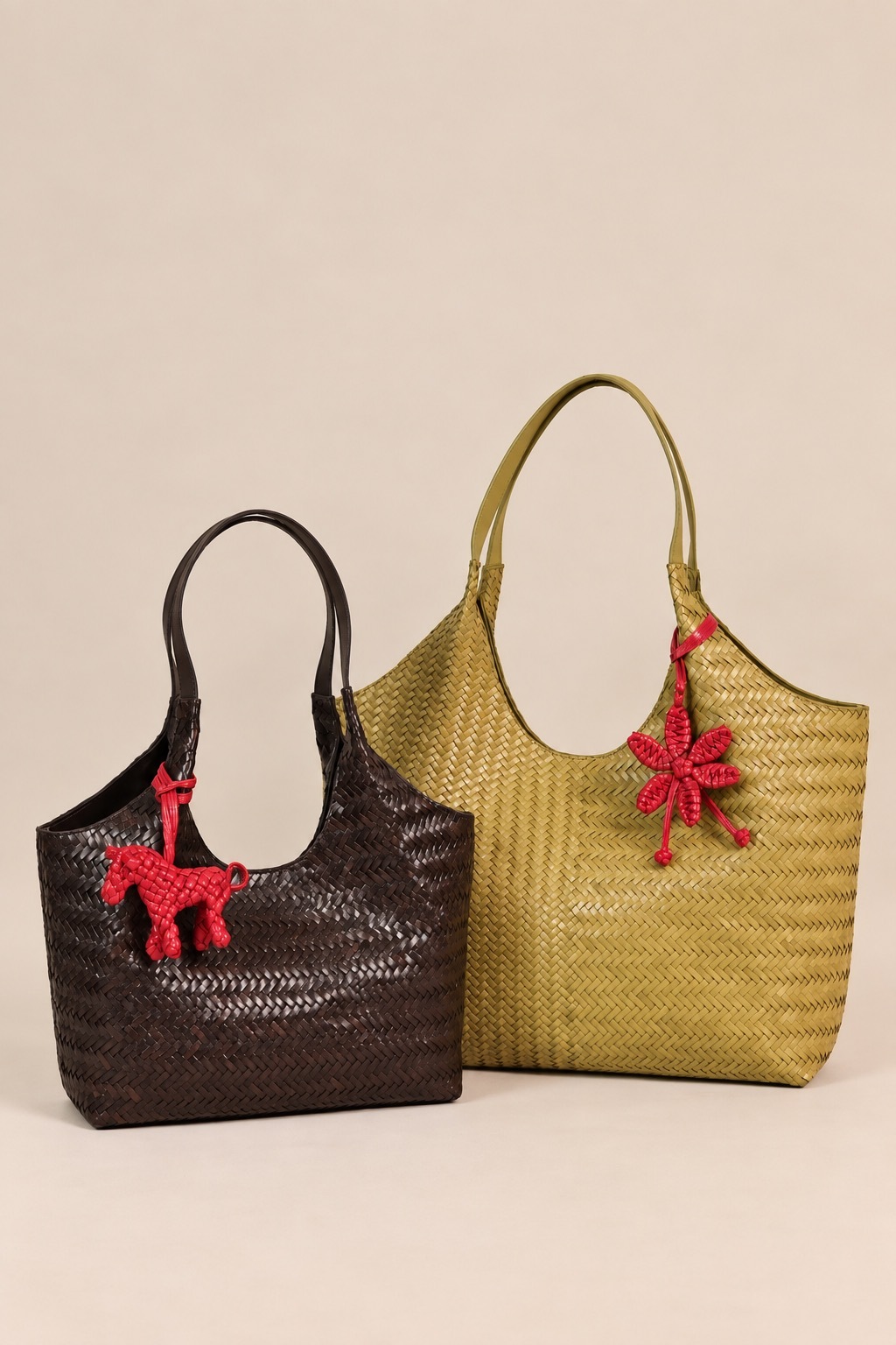 1CA0906-035 [CALONGE] Buff Toledo Top Handle Bag Umber #CA-1753 (EU)