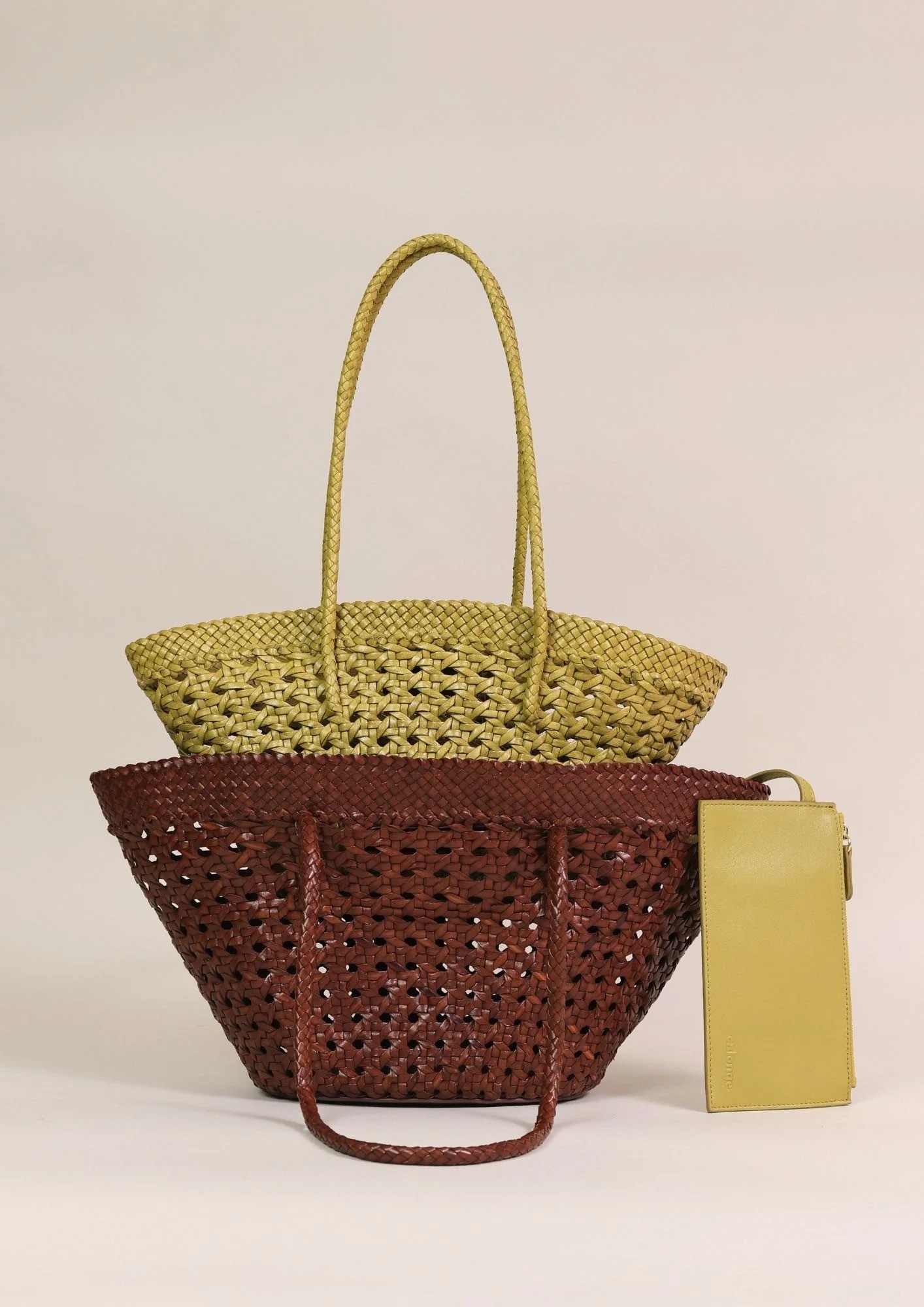 1CA0906-028 [CALONGE] Buff Toledo Top Handle Bag Leaf #CA-1775 (EU)