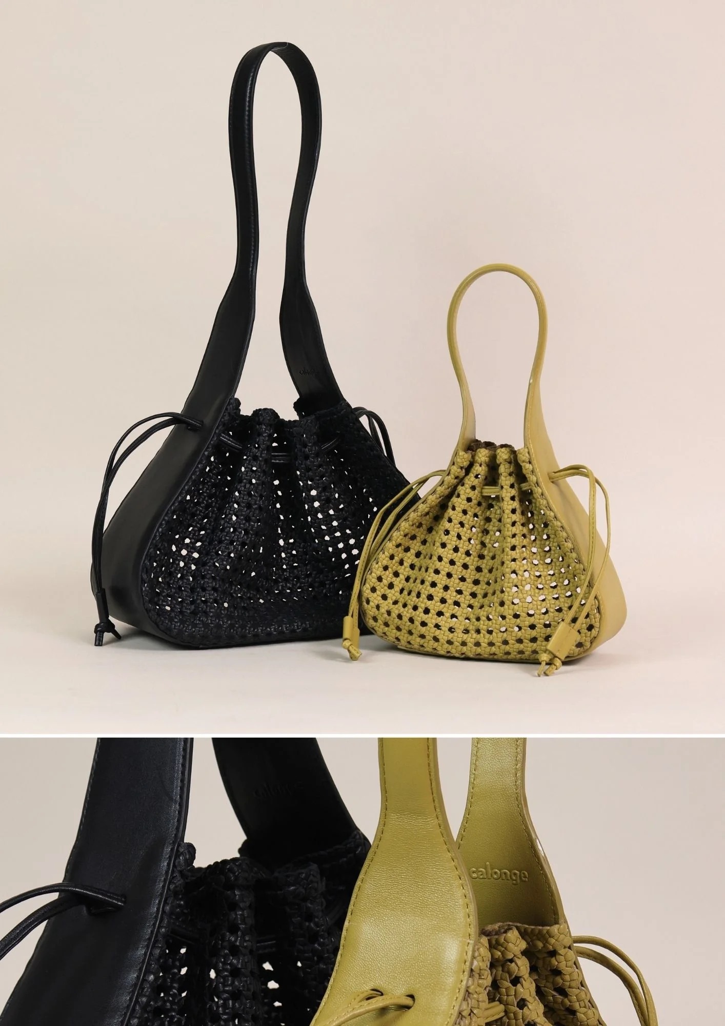 1CA0906-049 [CALONGE] Sheep Top Handle Bag Leaf #CA-1771 (EU)