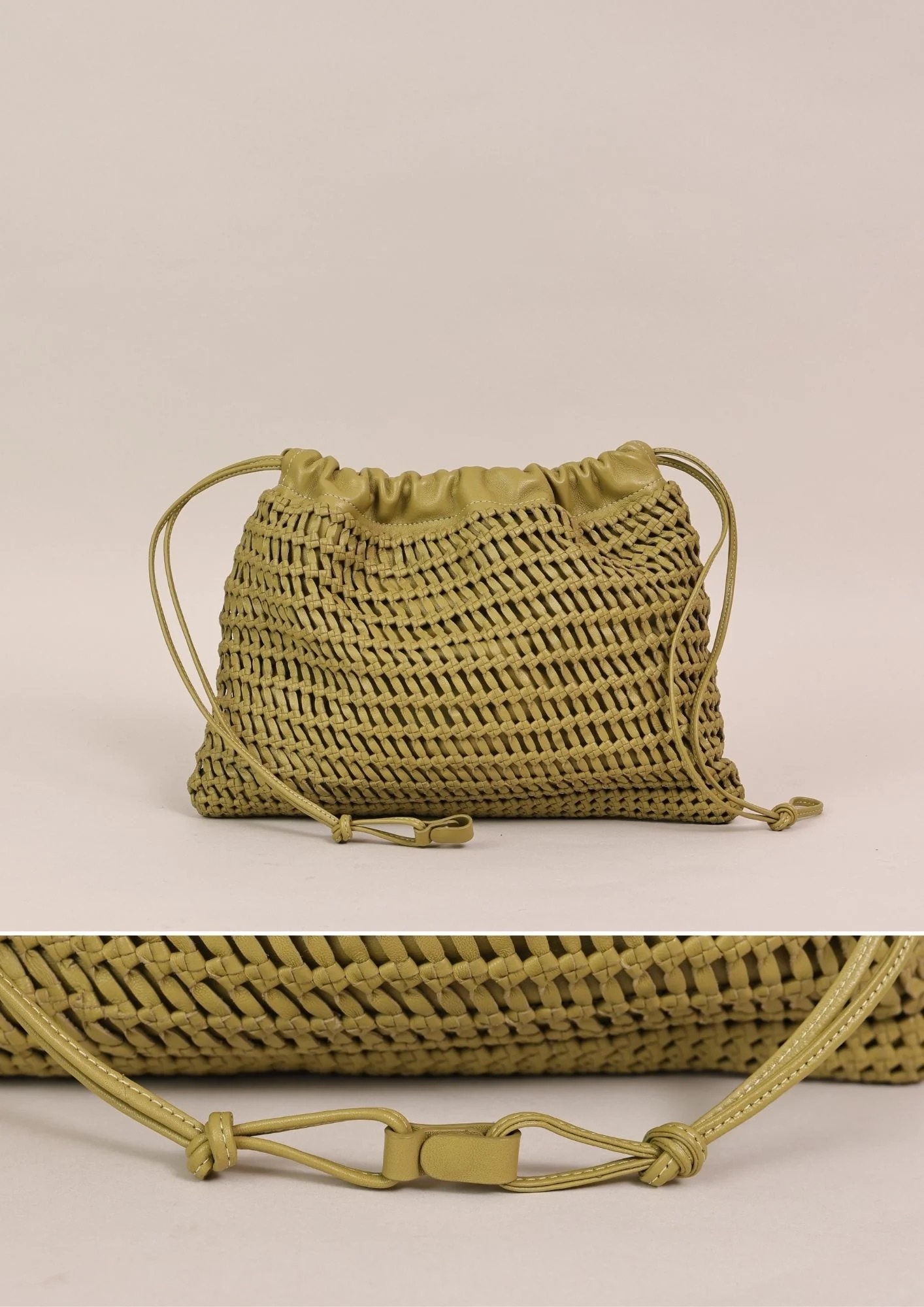1CA0906-073 [CALONGE] Sheep Top Handle Bag Leaf #CA-1761 (EU)