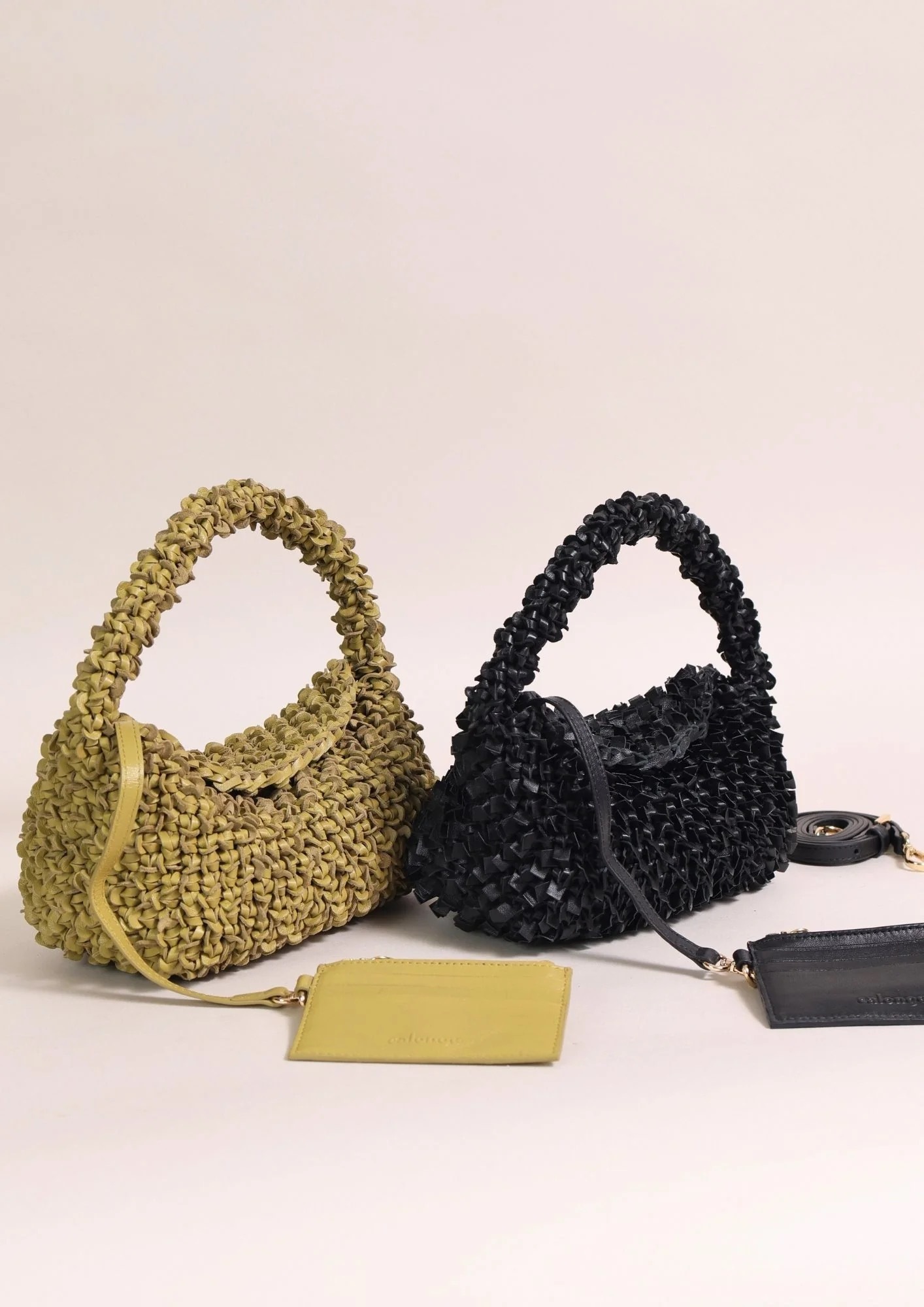 1CA0906-064 [CALONGE] Sheep Top Handle Bag Black #CA-1693 (EU)