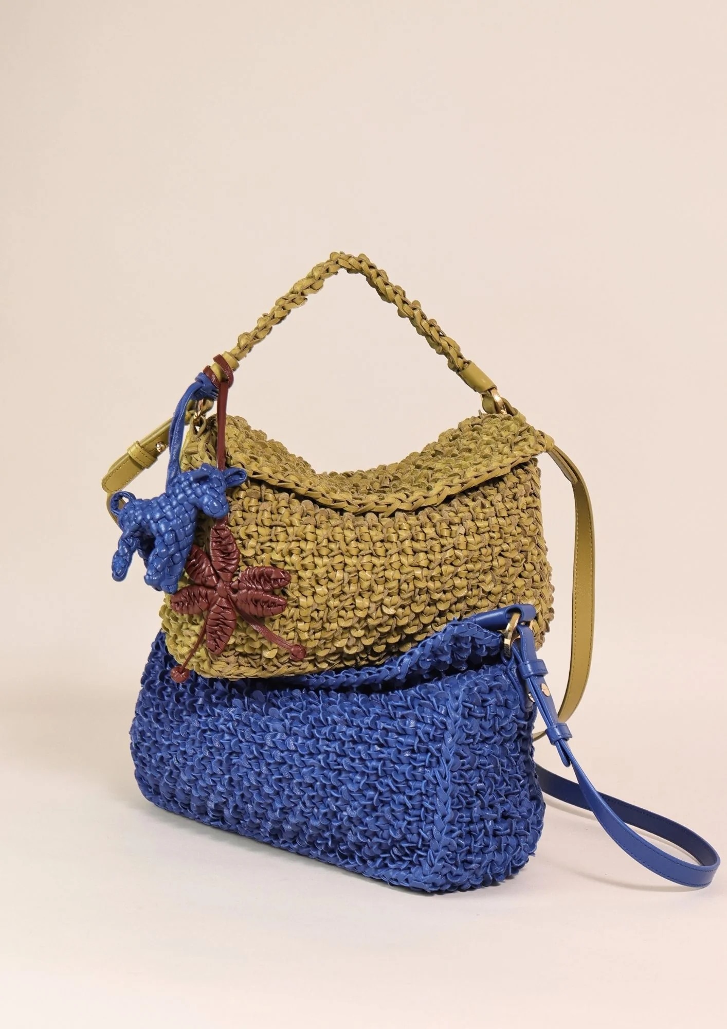 1CA0906-060 [CALONGE] Sheep Top Handle Bag Blue #CA-1636 (EU)