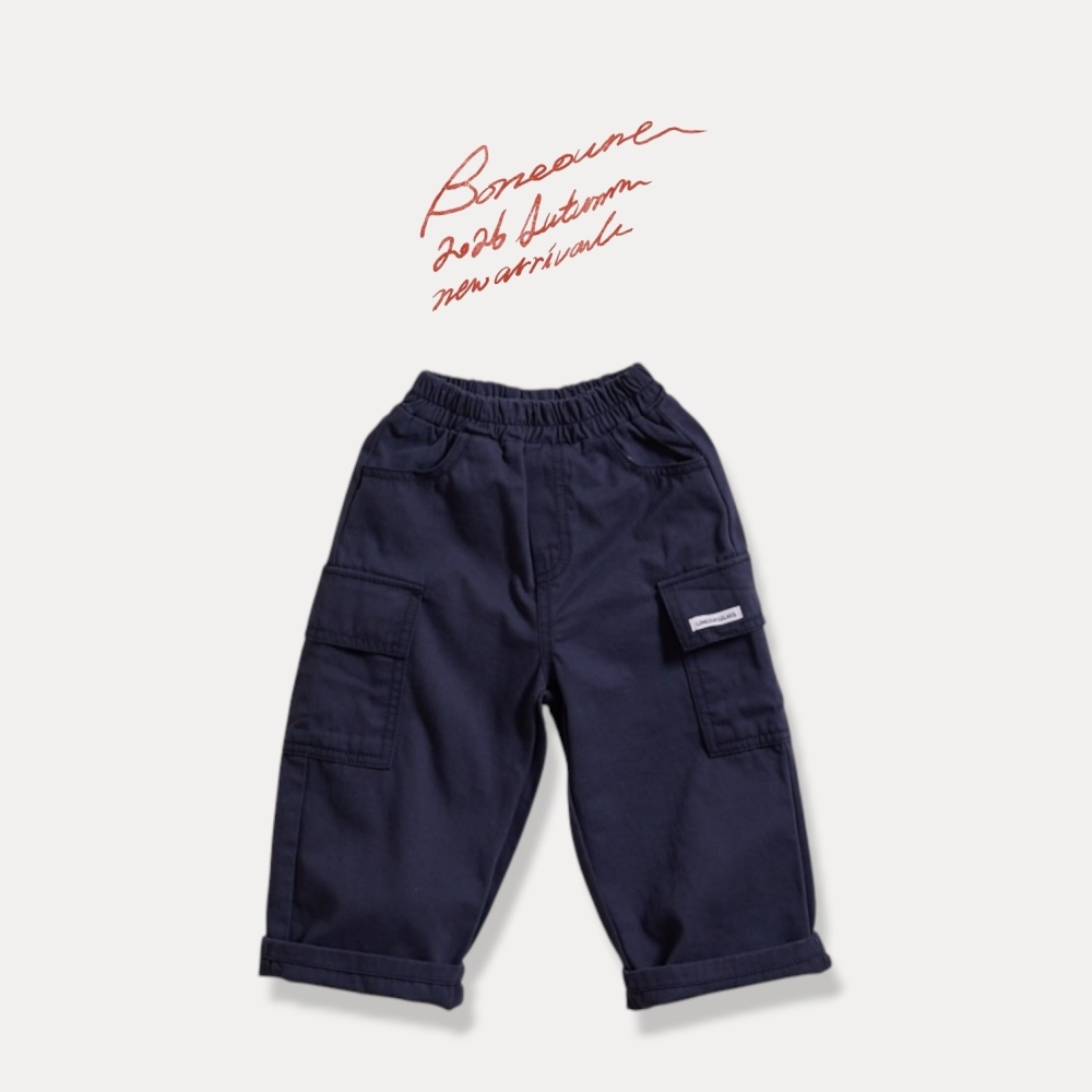 80-155 BN 口袋斜紋工裝褲 2色