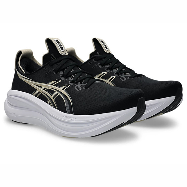 Asics 亞瑟士 GEL-Nimbus 28 2E 1011C144-002 男 慢跑鞋 寬楦 跑鞋 路跑 黑 米