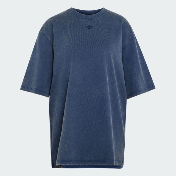 Adidas 愛迪達 Dy V Tee KS4185 女 T恤 運動上衣 休閒短袖 背部印花 純棉 深藍