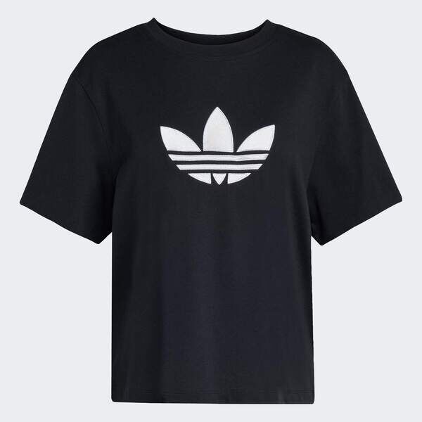 Adidas 愛迪達 Trefoil Boxy T KD2918 女 T恤 運動上衣 休閒短袖 純棉 黑