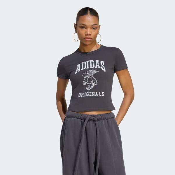 Adidas 愛迪達 Tee KR7089 女 T恤 運動上衣 休閒短袖 印花 黑