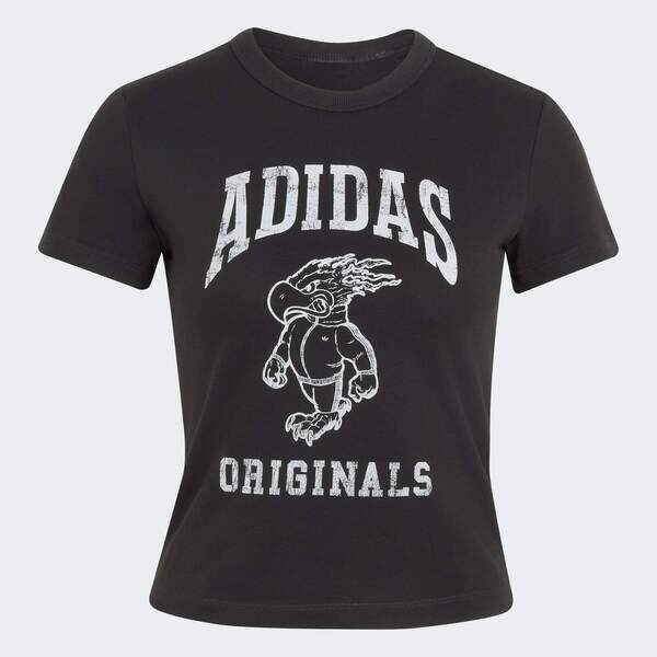 Adidas 愛迪達 Tee KR7089 女 T恤 運動上衣 休閒短袖 印花 黑
