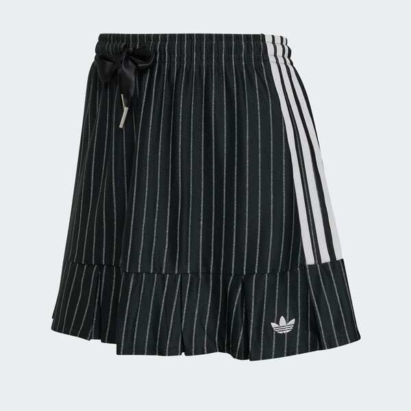Adidas 愛迪達 Skirt KR9587 女 運動裙 短裙 金屬感線條 穿搭 黑