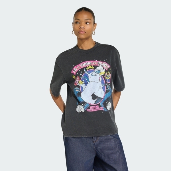 Adidas 愛迪達 Dy V Tee KS4184 女 T恤 運動上衣 休閒短袖 正面印花 純棉 黑