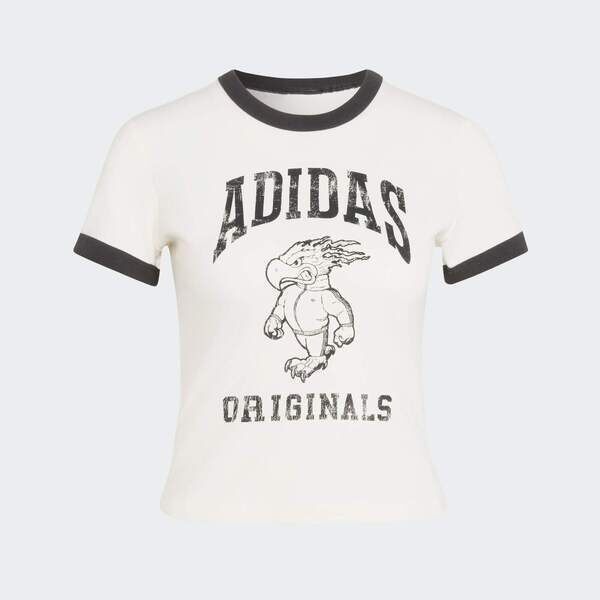 Adidas 愛迪達 Tee KR7088 女 T恤 運動上衣 休閒短袖 印花 白