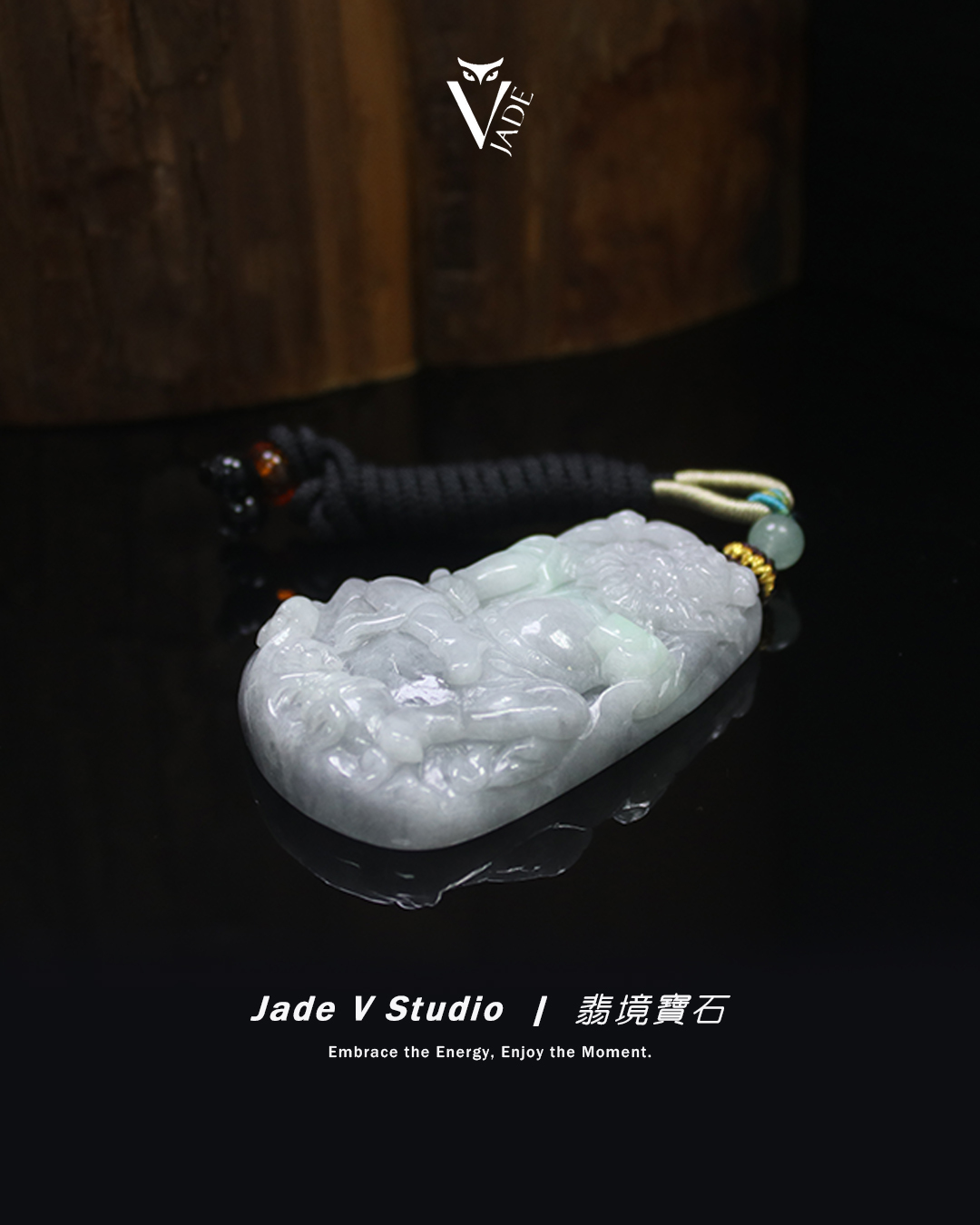 【JadeV｜翡境寶石】烏雞 飄花 鍾馗 翡翠