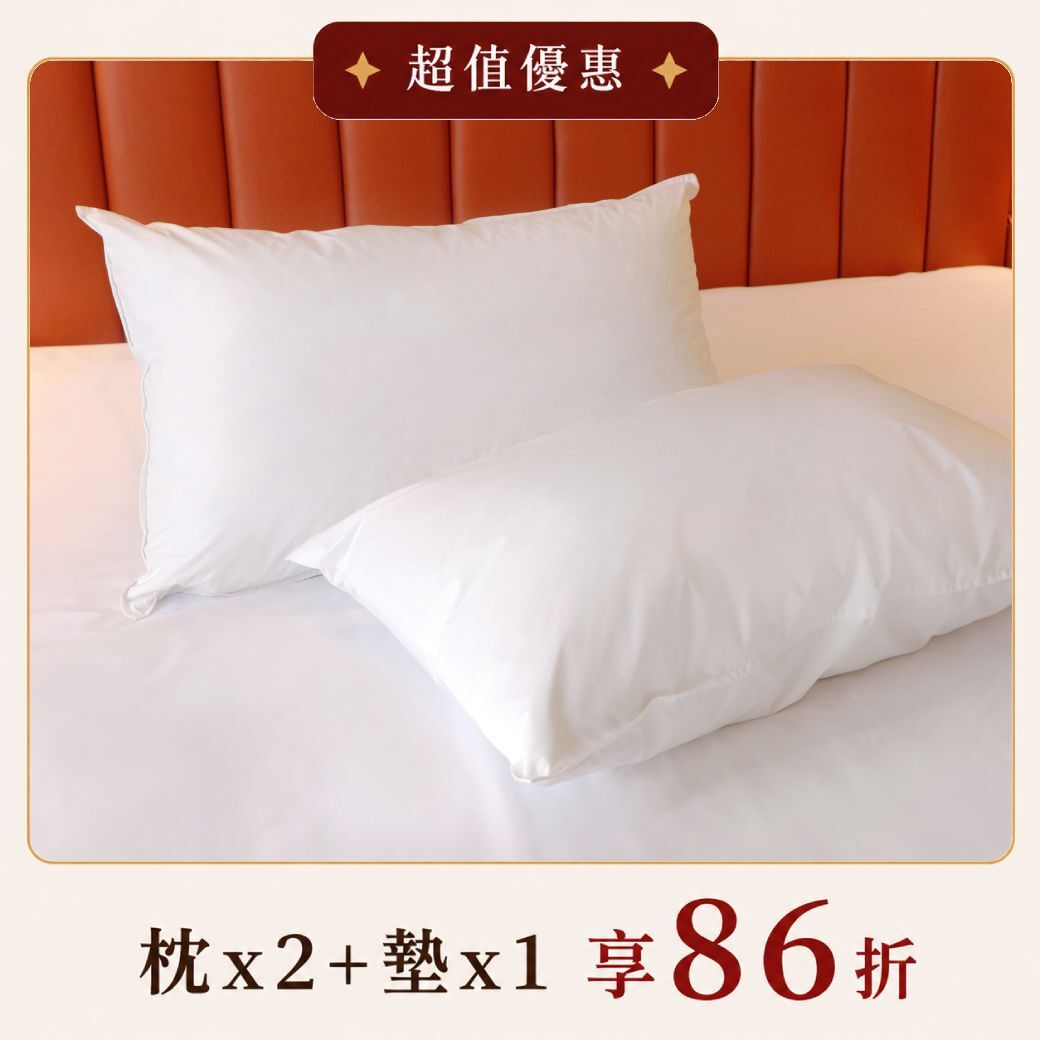 好眠羽絨枕－飯店限定款 (蓬鬆柔軟)