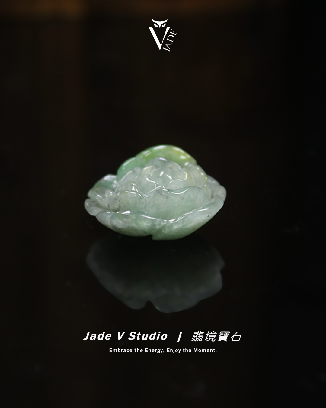 【JadeV｜翡境寶石】糯冰 雙彩 花開富貴 翡翠