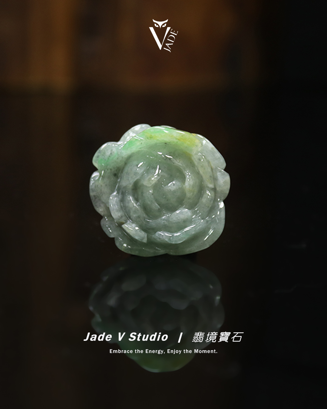 【JadeV｜翡境寶石】糯冰 雙彩 花開富貴 翡翠