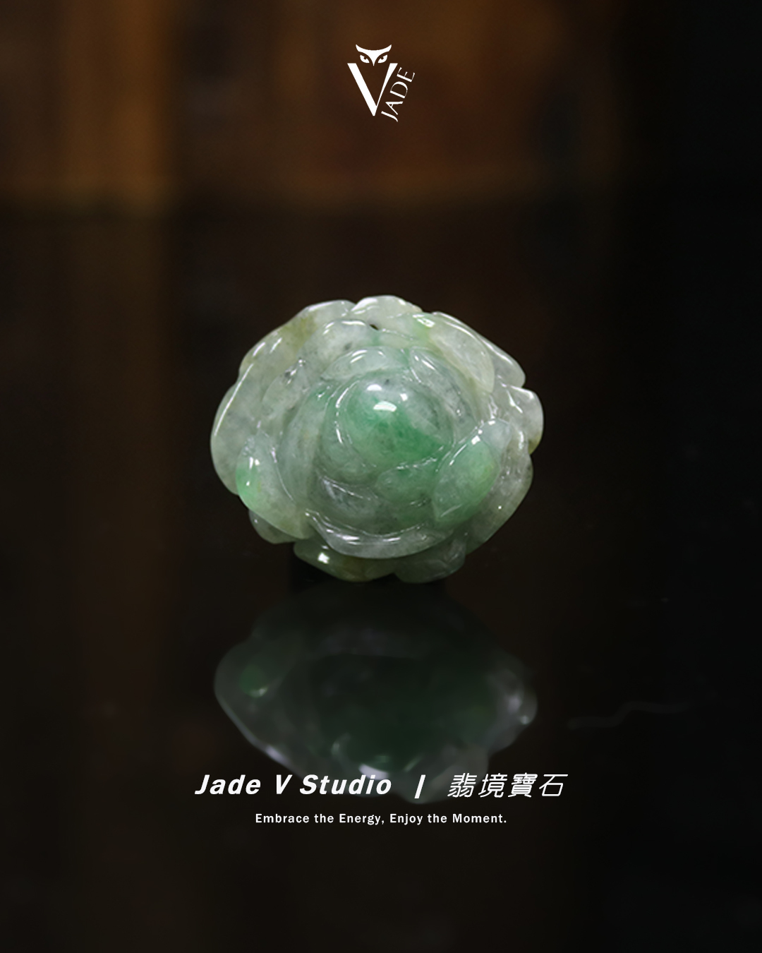 【JadeV｜翡境寶石】糯冰 雙彩 花開富貴 翡翠