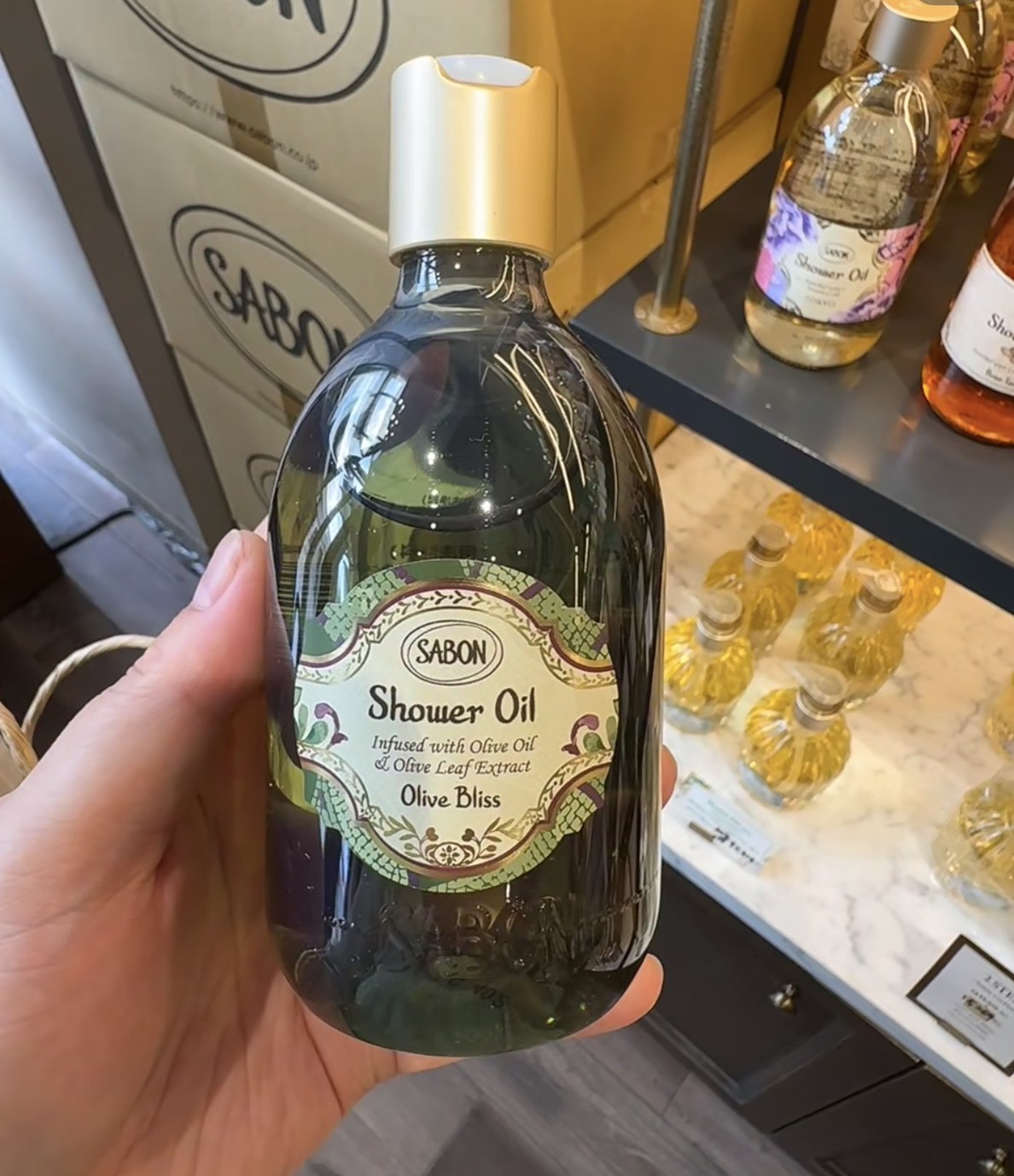 SABON-盛宴橄欖沐浴油 500ml【無壓頭】