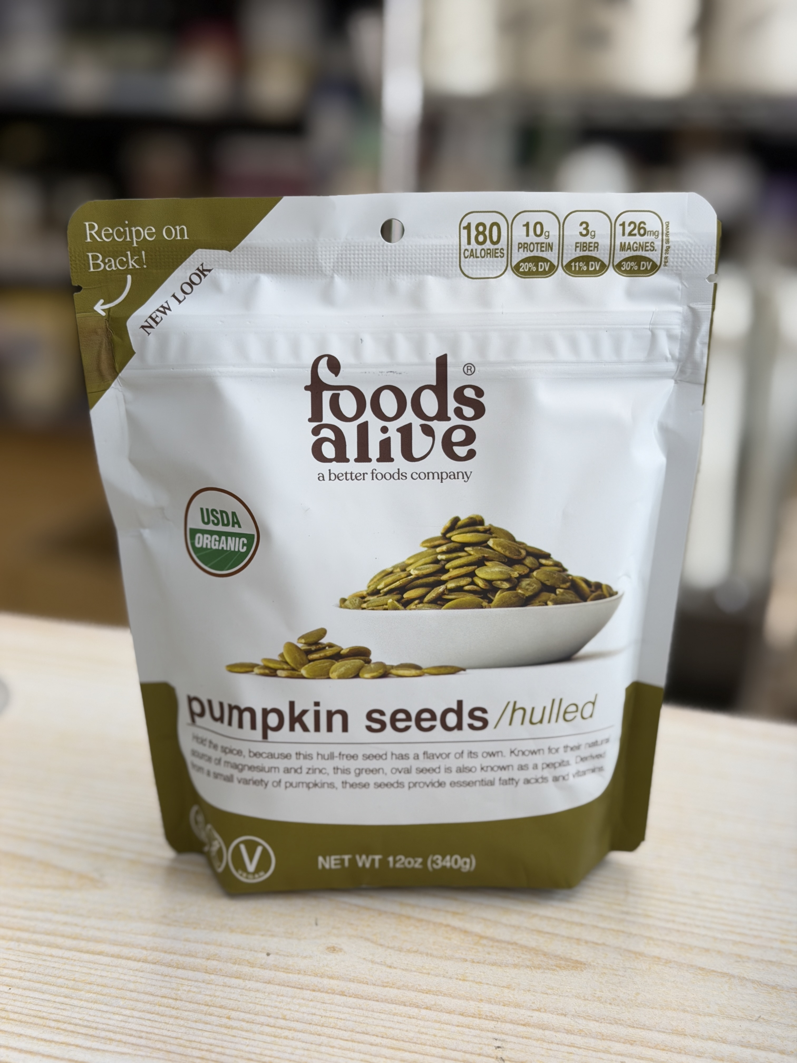 organic pumpkin seeds  (Best before 1 Feb 2028)