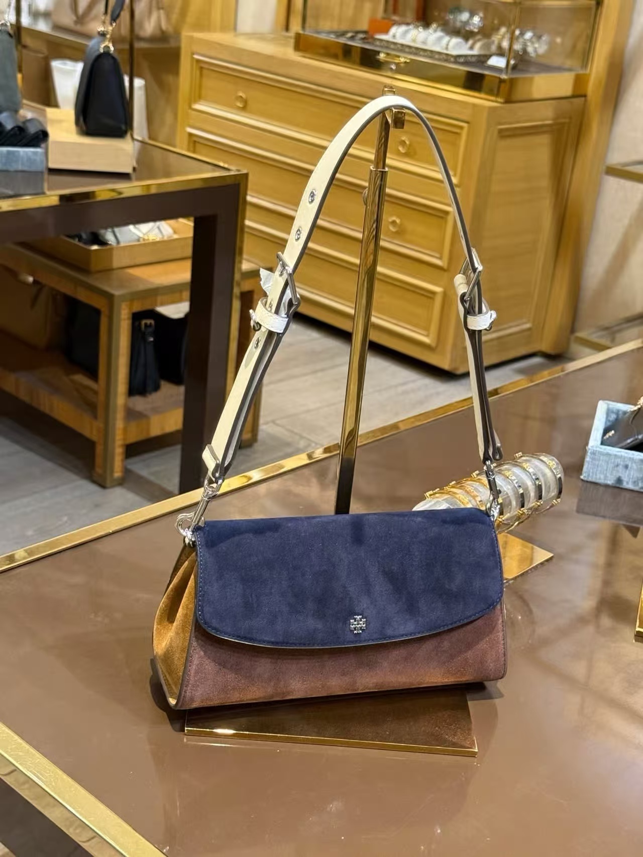 【預購】Tory Burch N090705 Rory 撞色翻蓋單肩包