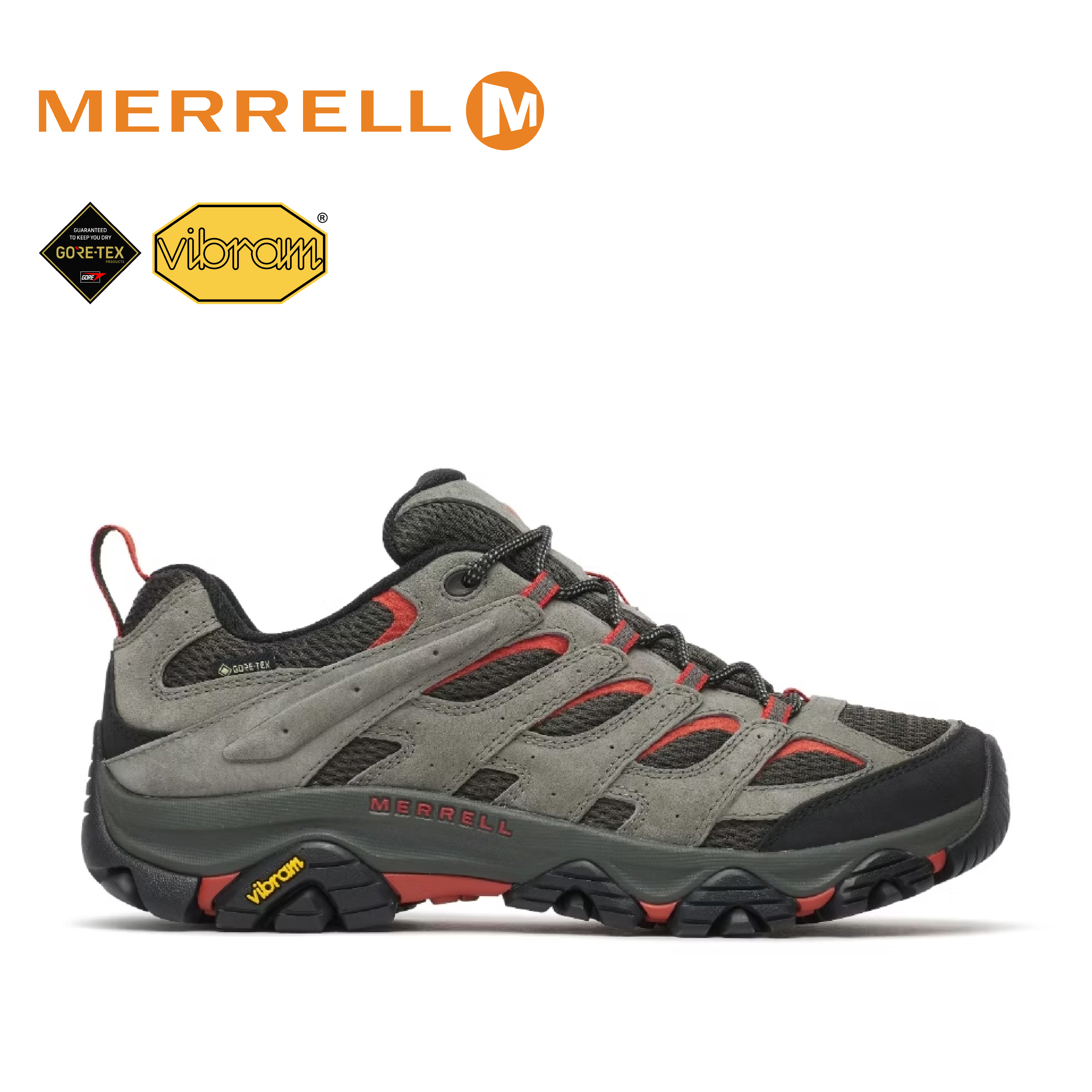 MERRELL 美國 MOAB 3 GTX 防水登山健行鞋 男款 (灰色) 33ML005398