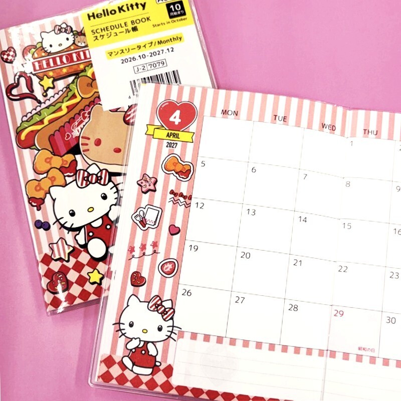 2027年記事本/A6 Hello Kitty