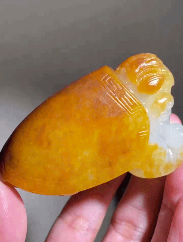 91745 和田玉籽料龍龜