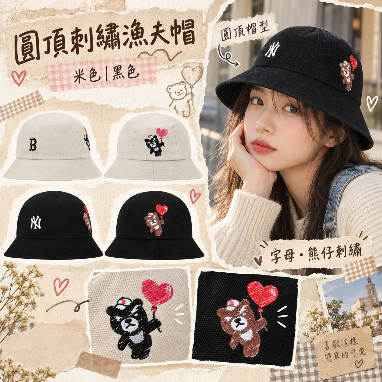【現貨】 KRZ090501 MLB 圓頂漁夫帽