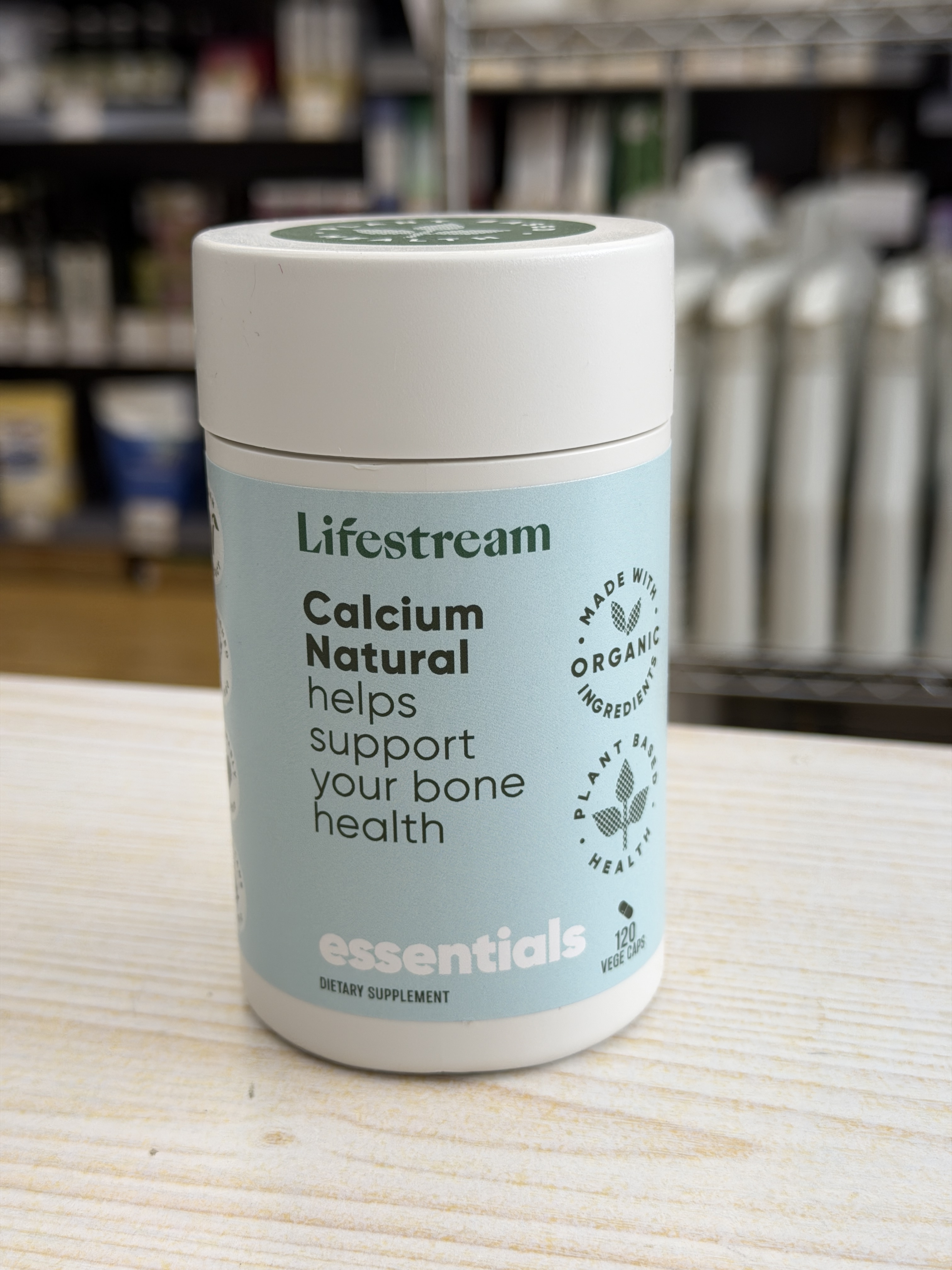 Lifestream Natural calcium 120 vcaps (best before 30 June 2028)
