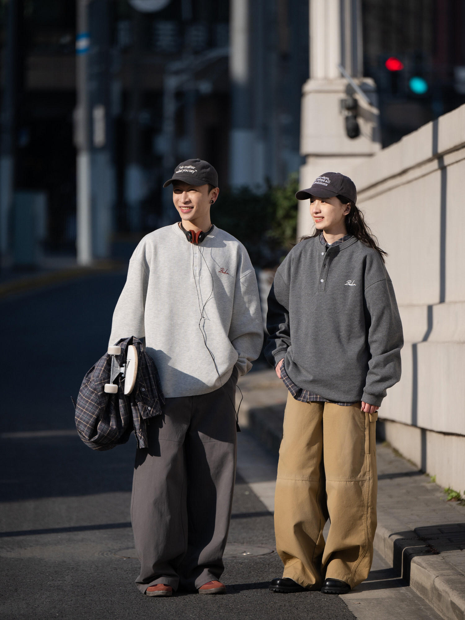 #預購 BELLKENIDEA 復古亨利領 百搭寬鬆 華夫格 長袖T恤 兩色 BK352