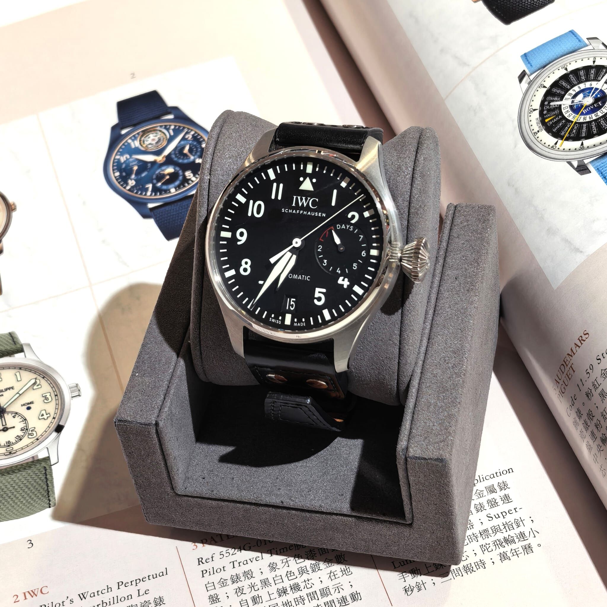 98%NEW二手IWC萬國 PILOTS 飛行員系列 IW501001 限量版 46MM 黑色皮帶 #IWC #香榭站正品