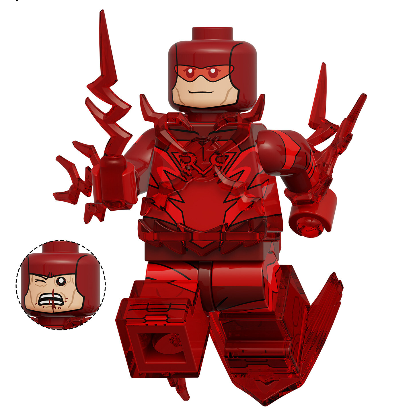 Invincible Red Rush DC SuperHeroes Custom Minifigures Fit Lego KDL865 K2421