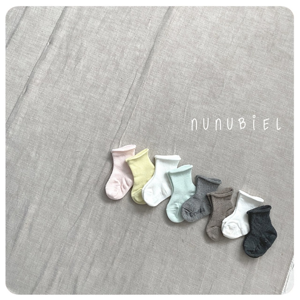 正韓秋Nunubiel 捲邊運動襪