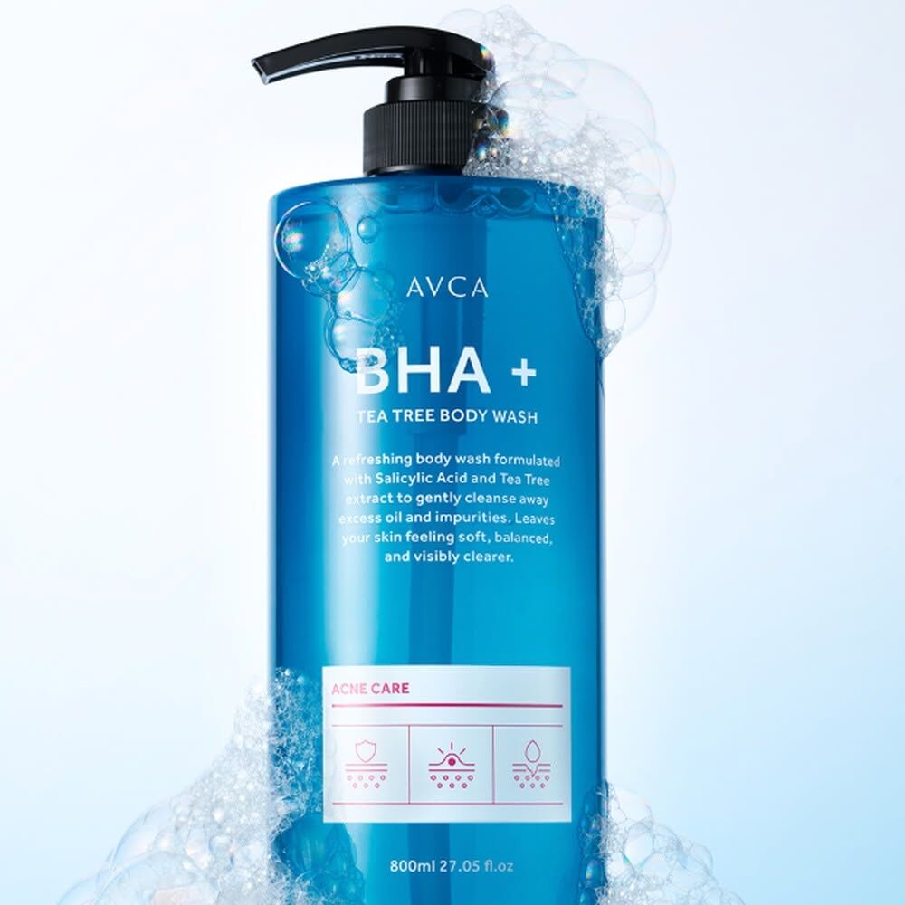 (預購) AVCA BHA痘痘肌專用茶樹身體沐浴露800ml